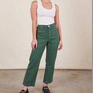 Bid Bud Press Work Pants Size S Green- EUC